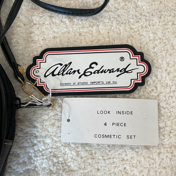 NWT Vintage Allan Edward 80s Half Moon Stripe Crossbody Purse 4 in 1 - Picture 11 of 12
